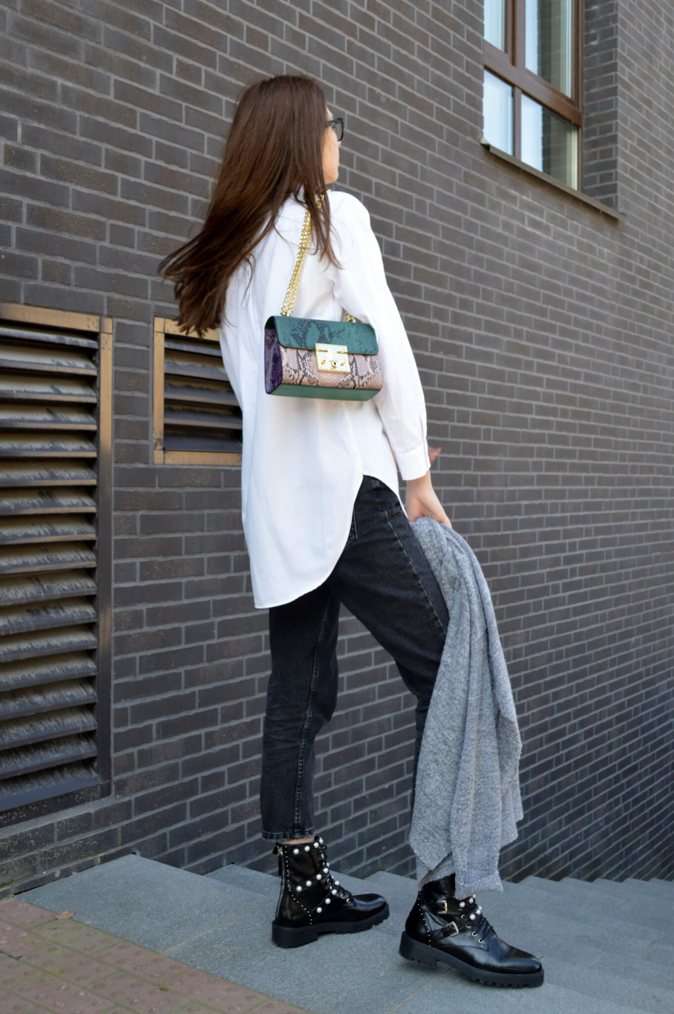 white shirt and details